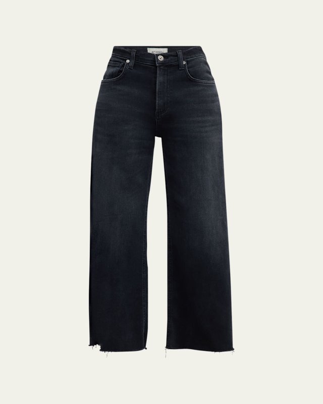 Lyra Wide-Leg Cropped Jeans